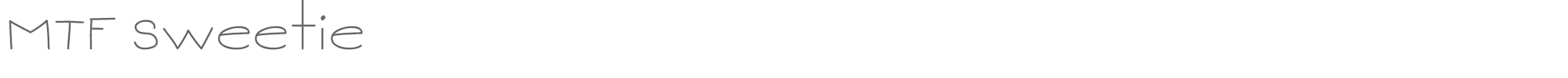 Sample characters MTF Sweetie Font